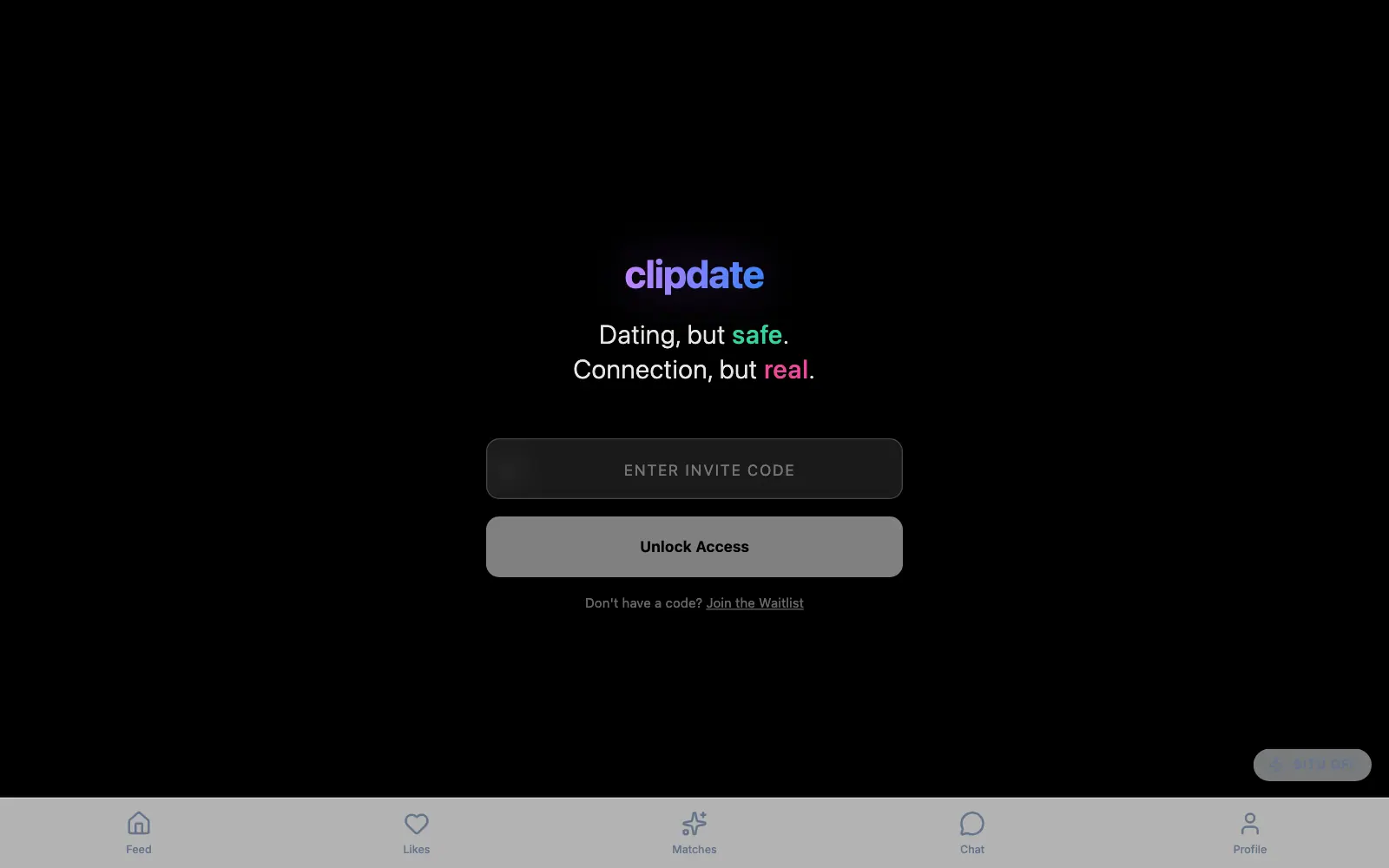 clipdate — obrazovka 1