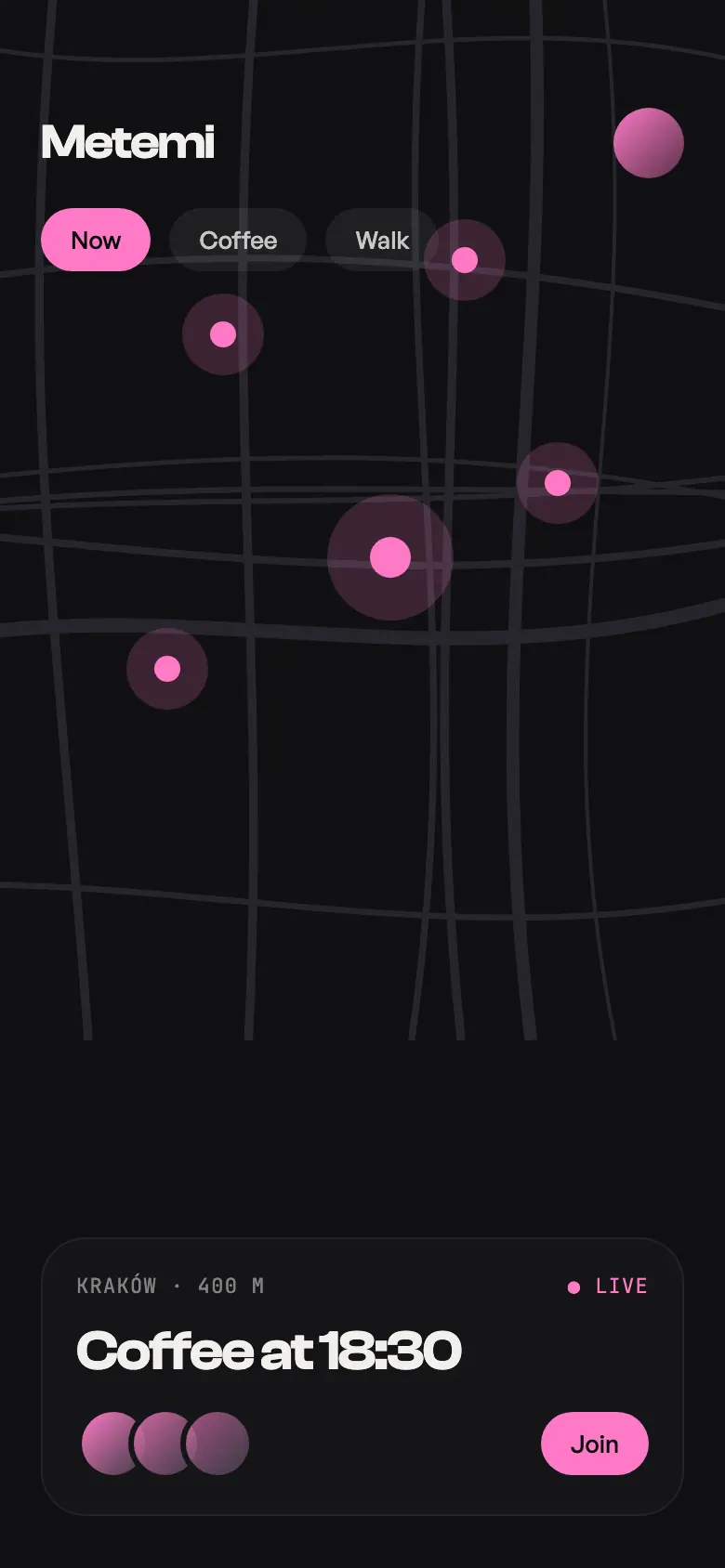Metemi — obrazovka 1